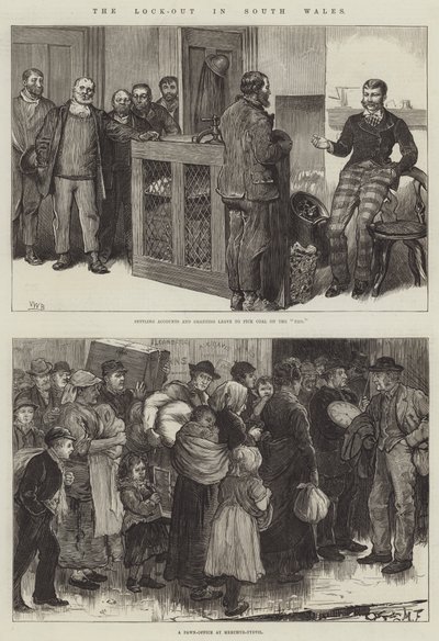 The Lock-Out in South Wales by Valentine Walter Lewis Bromley